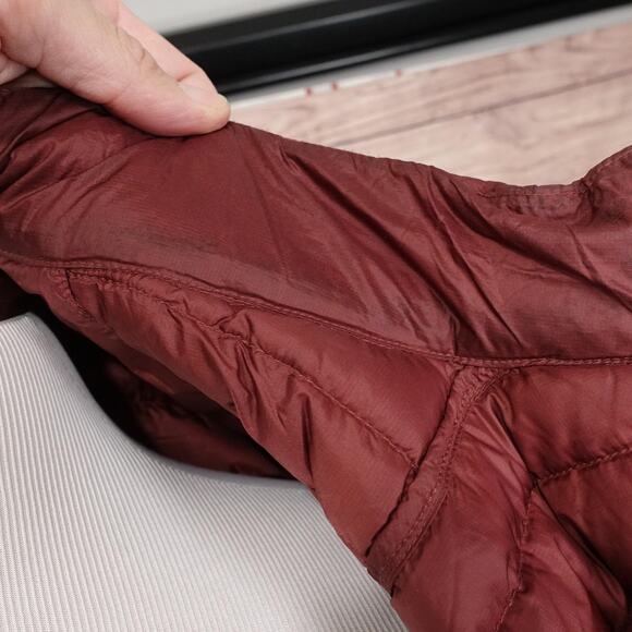 Brooks Brothers Red Fleece Jacket Mens 2XL Burgundy Down Puffer Lightweight‎ - Picture 10 of 16